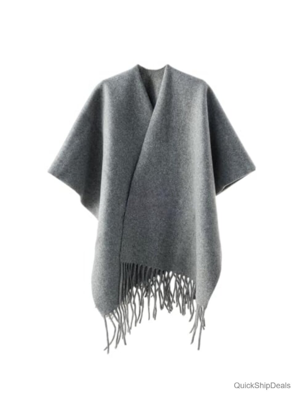 Women's Oversized Fringed Shawl Wrap Poncho Cape Tassel Winter Warm